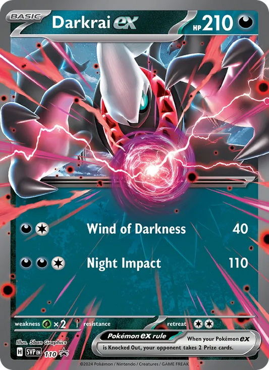 Darkrai ex Holo 110/225 SVP Black Star Promos Pokémon Card