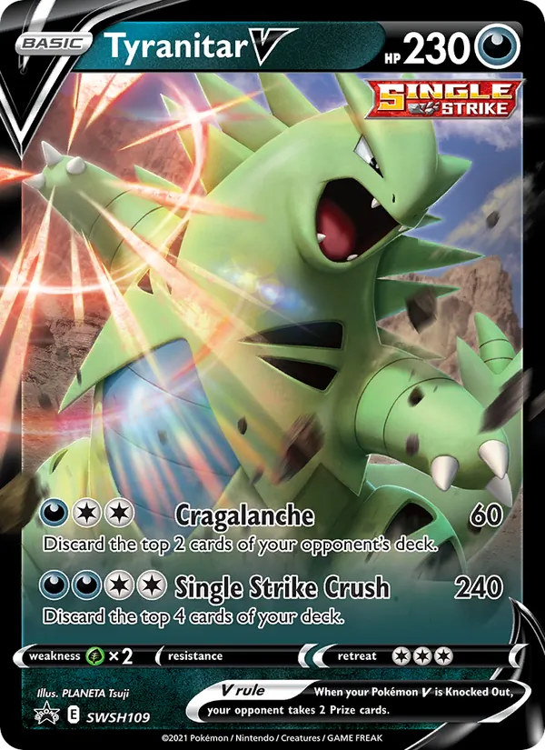 Tyranitar V Holo WH109/307 SWSH Black Star Promos Pokémon Card