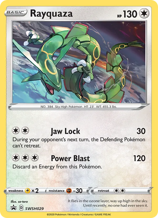 Rayquaza Holo WH029/307 SWSH Black Star Promos Pokémon Card