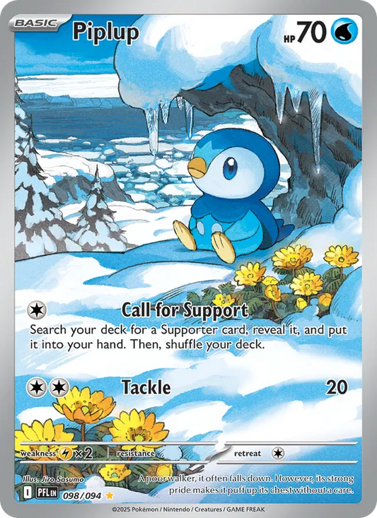 Piplup Holo 098/94 Phantasmal Flames Pokémon Card