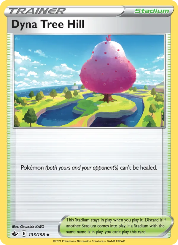Dyna Tree Hill Reverse Holo 135/198 Chilling Reign Pokémon Card