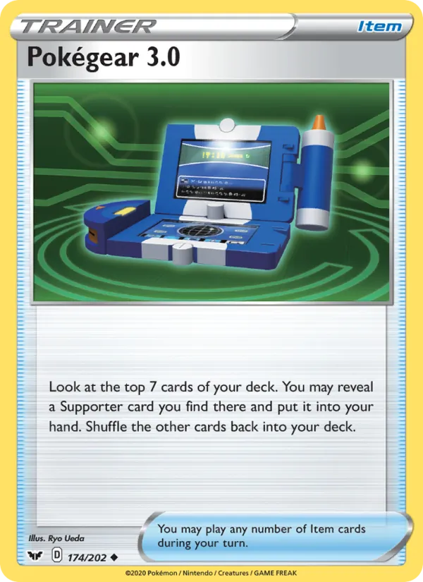 Pokégear 3.0 Reverse Holo 174/202 Sword & Shield Pokémon Card