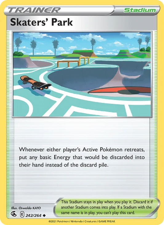 Skaters' Park Reverse Holo 242/264 Fusion Strike Pokémon Card