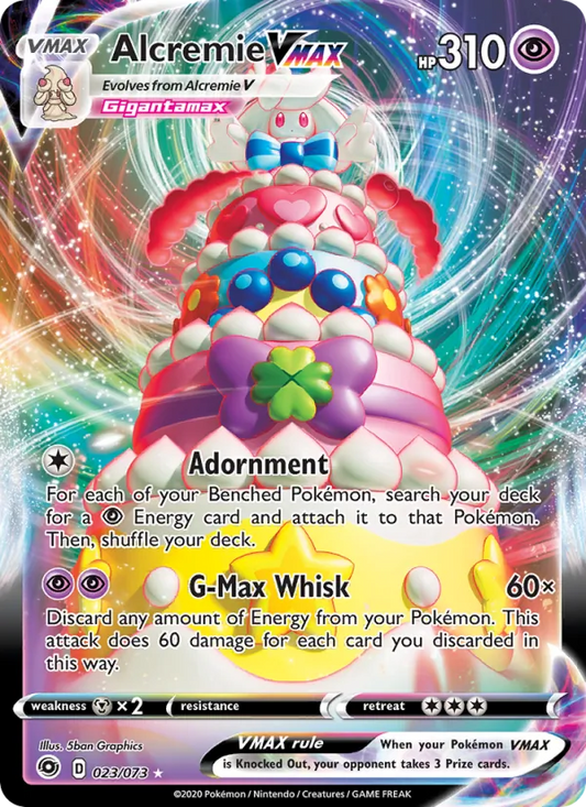 Alcremie VMAX Holo 023/73 Champion's Path Pokémon Card