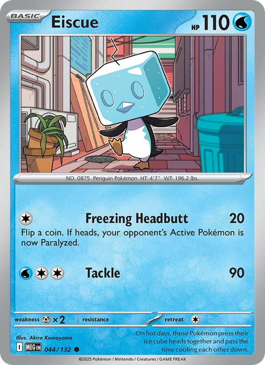 Eiscue Normal 044/132 Mega Evolution Pokémon Card