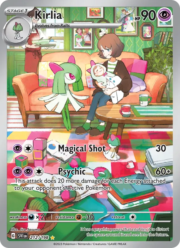 Kirlia Holo 212/198 Scarlet & Violet Pokémon Card