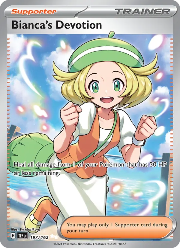 Bianca's Devotion Holo 197/162 Temporal Forces Pokémon Card