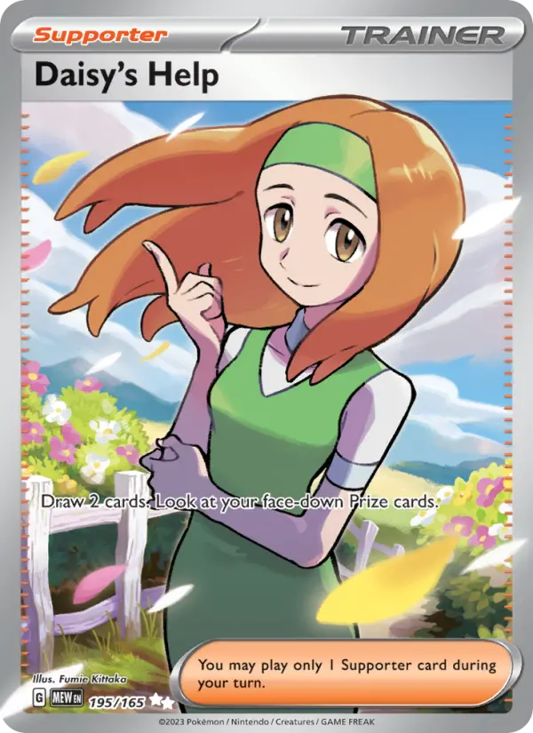 Daisy's Help Holo 195/165 151 Pokémon Card