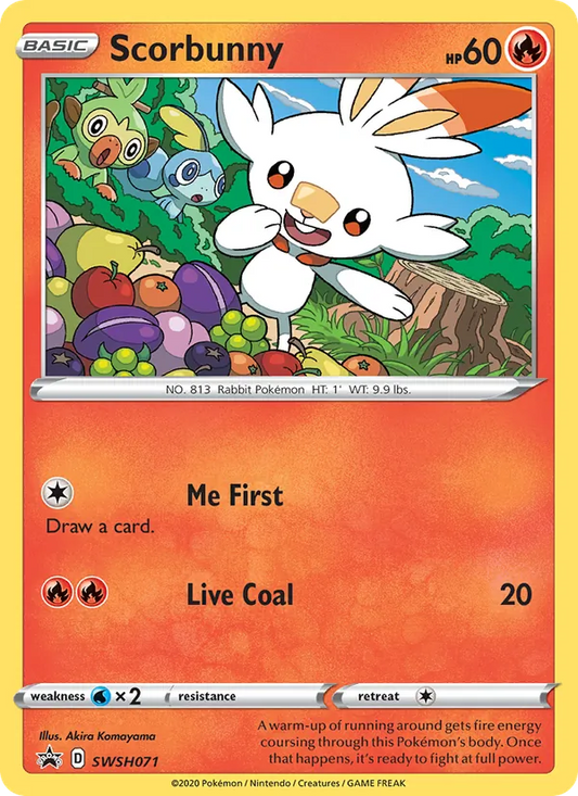 Scorbunny Holo WH071/307 SWSH Black Star Promos Pokémon Card