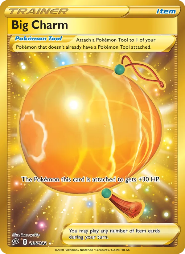 Big Charm Holo 206/192 Rebel Clash Pokémon Card