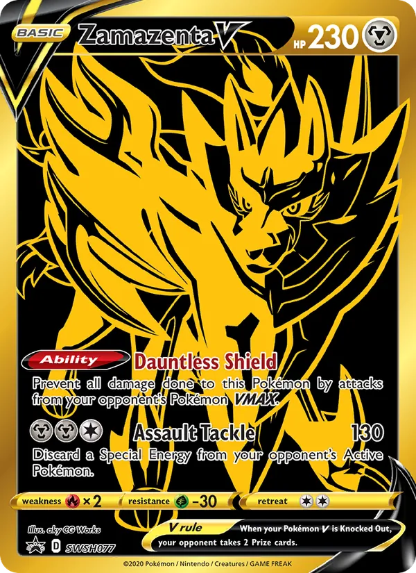 Zamazenta V Holo WH077/307 SWSH Black Star Promos Pokémon Card