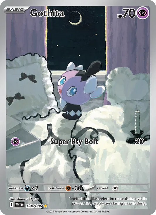 Gothita Holo 124/86 White Flare Pokémon Card