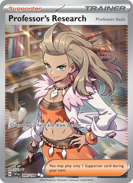 Professor's Research Holo 240/198 Scarlet & Violet Pokémon Card