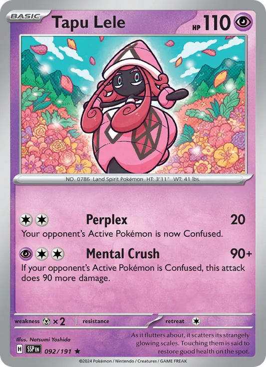 Tapu Lele Holo 092/191 Surging Sparks Pokémon Card