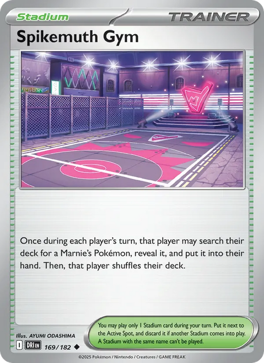Spikemuth Gym Normal 169/182 Destined Rivals Pokémon Card
