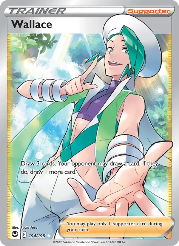 Wallace Holo 194/195 Silver Tempest Pokémon Card