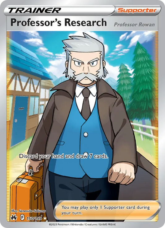 Professor's Research Holo 150/159 Crown Zenith Pokémon Card