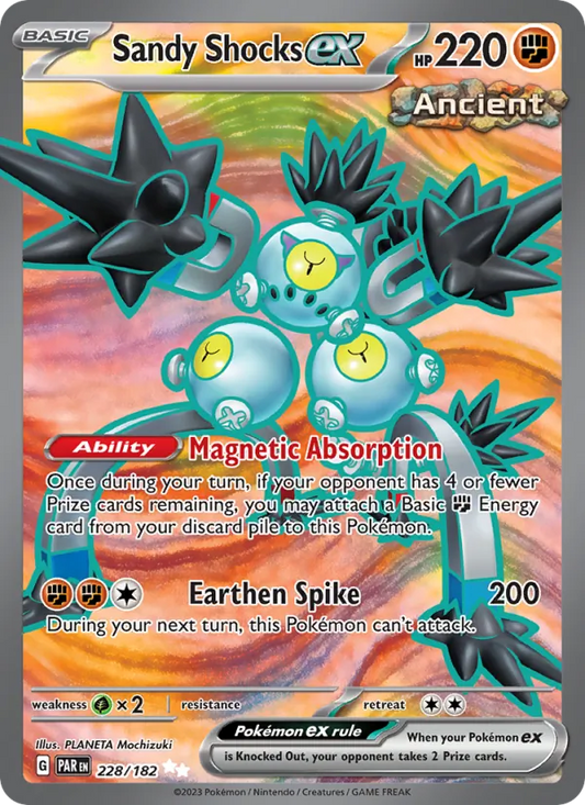 Sandy Shocks ex Holo 228/182 Paradox Rift Pokémon Card