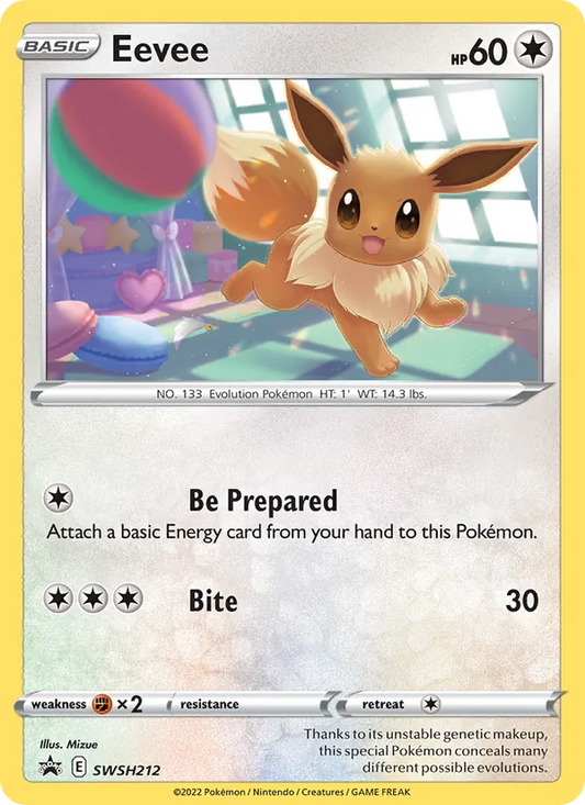 Eevee Holo WH212/307 SWSH Black Star Promos Pokémon Card