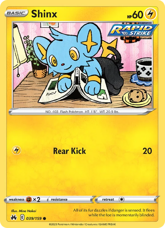 Shinx Normal 039/159 Crown Zenith Pokémon Card