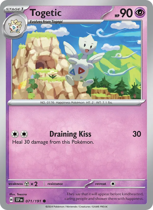 Togetic Normal 071/191 Surging Sparks Pokémon Card