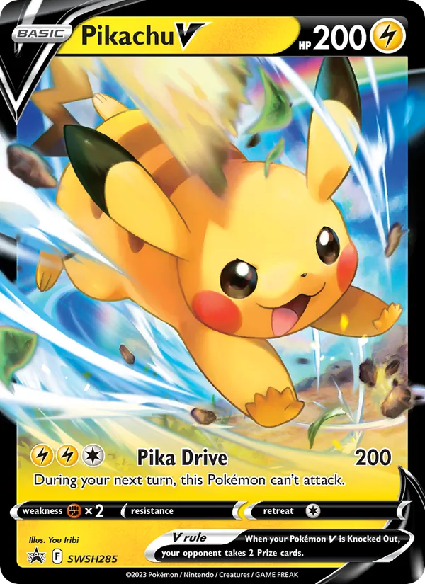 Pikachu V Holo WH285/307 SWSH Black Star Promos Pokémon Card