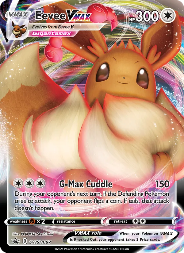 Eevee VMAX Holo WH087/307 SWSH Black Star Promos Pokémon Card