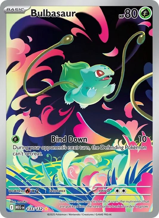 Bulbasaur Holo 133/132 Mega Evolution Pokémon Card