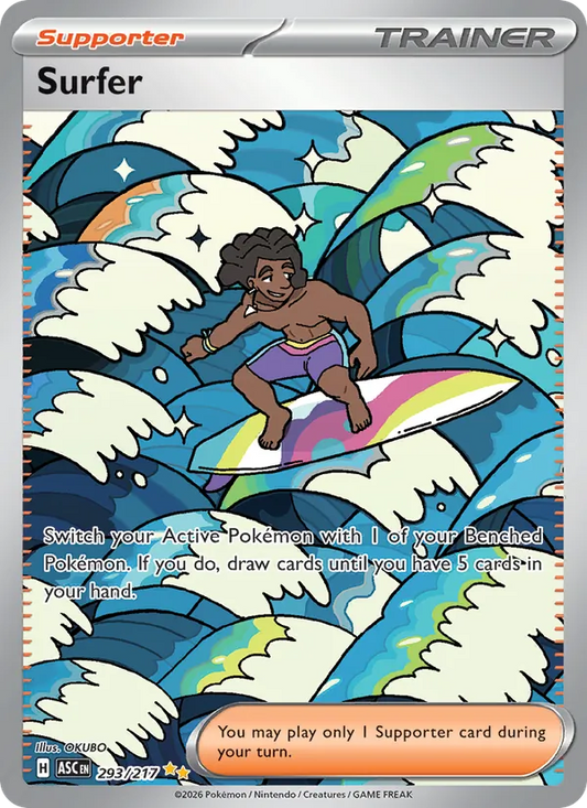 Surfer Holo 293/217 Ascended Heroes Pokémon Card
