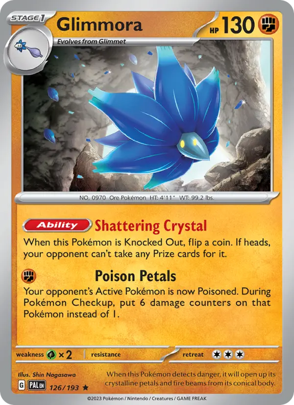 Glimmora Holo 126/193 Paldea Evolved Pokémon Card