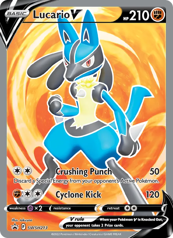 Lucario V Holo WH213/307 SWSH Black Star Promos Pokémon Card
