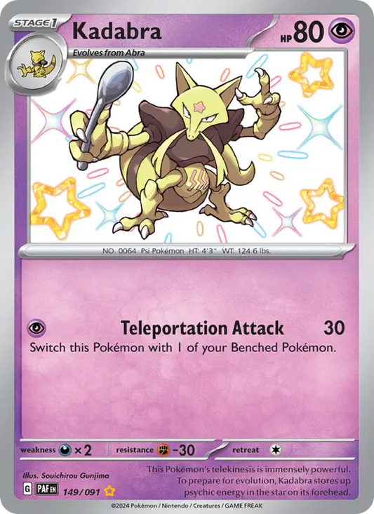 Kadabra Holo 149/91 Paldean Fates Pokémon Card