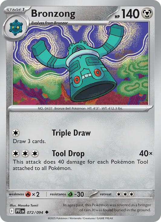 Bronzong Normal 072/94 Phantasmal Flames Pokémon Card