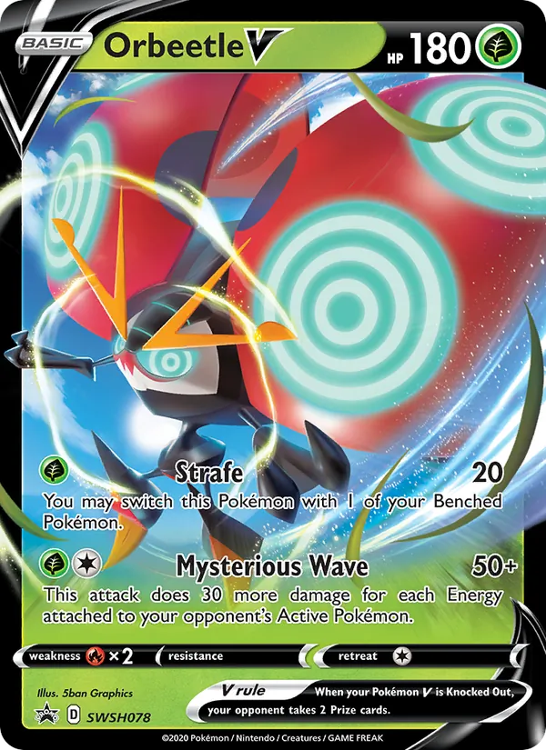 Orbeetle V Holo WH078/307 SWSH Black Star Promos Pokémon Card