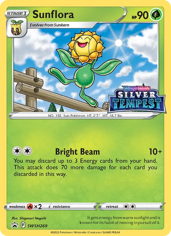 Sunflora Holo WH269/307 SWSH Black Star Promos Pokémon Card