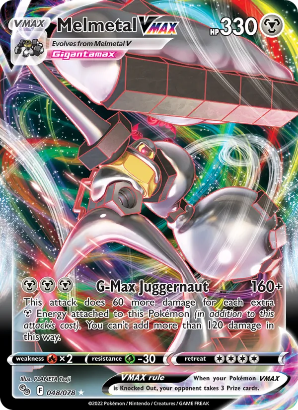 Melmetal VMAX Holo 048/78 Pokémon GO Pokémon Card