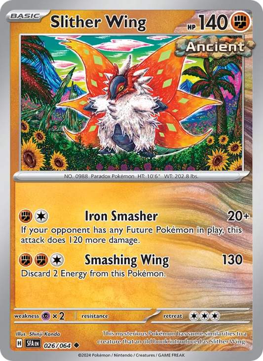 Slither Wing Normal 026/64 Shrouded Fable Pokémon Card