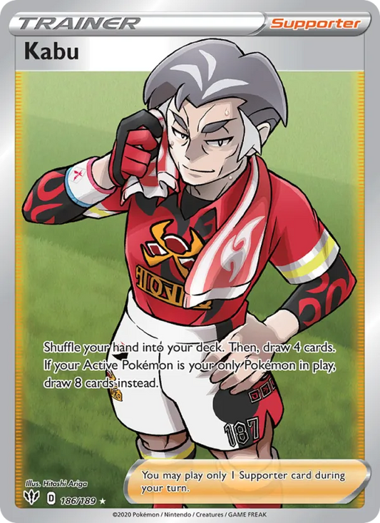 Kabu Holo 186/189 Darkness Ablaze Pokémon Card