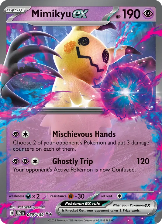 Mimikyu ex Holo 069/159 Journey Together Pokémon Card