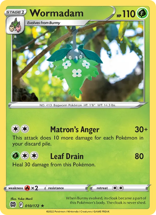 Wormadam Normal 010/172 Brilliant Stars Pokémon Card