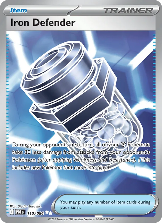 Iron Defender Holo 110/84 Pitch Black Pokémon Card