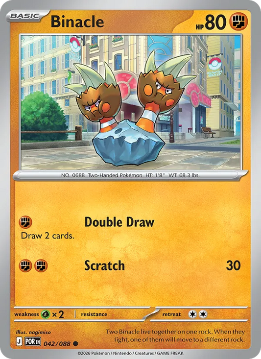 Binacle Normal 042/88 Perfect Order Pokémon Card