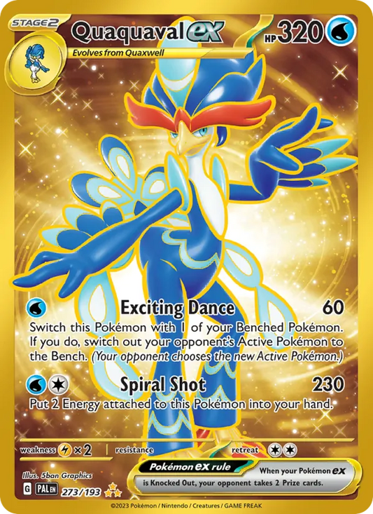 Quaquaval ex Holo 273/193 Paldea Evolved Pokémon Card