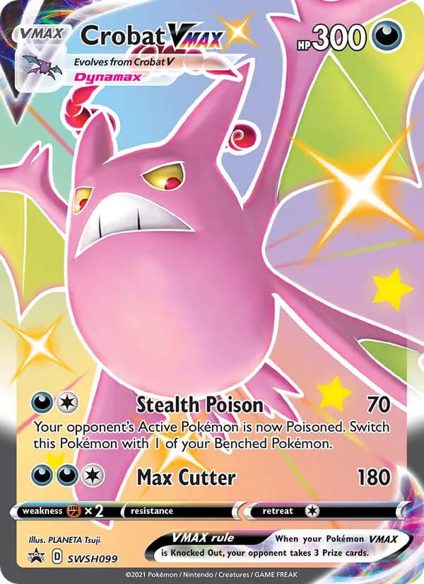 Crobat VMAX Holo WH099/307 SWSH Black Star Promos Pokémon Card