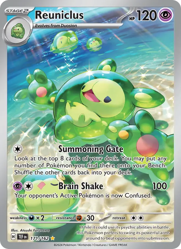 Reuniclus Holo 171/162 Temporal Forces Pokémon Card