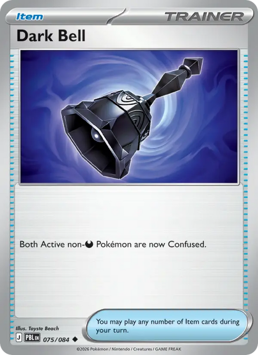 Dark Bell Reverse Holo 075/84 Pitch Black Pokémon Card