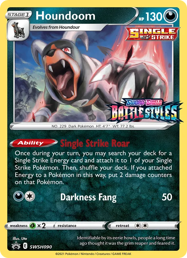 Houndoom Holo WH090/307 SWSH Black Star Promos Pokémon Card