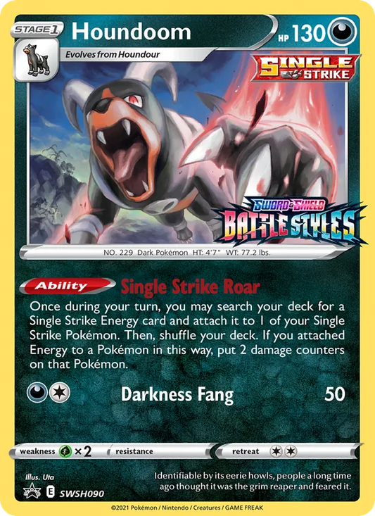 Houndoom Holo WH090/307 SWSH Black Star Promos Pokémon Card