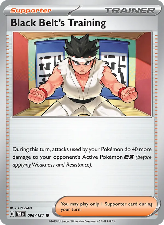 Black Belt's Training Normal 096/131 Prismatic Evolutions Pokémon Card