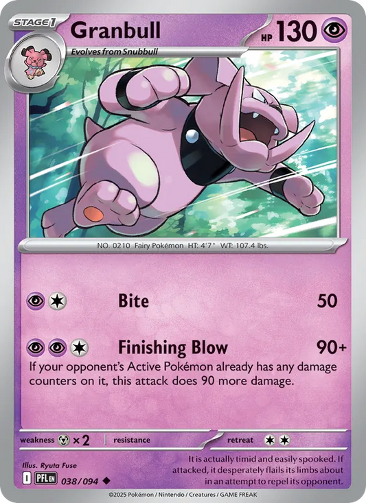 Granbull Normal 038/94 Phantasmal Flames Pokémon Card